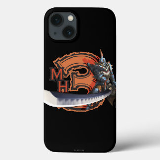 Male hunter with long sword & lagiacrus armor iPhone 13 case