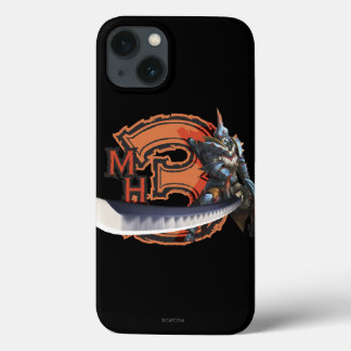 Male hunter with long sword & lagiacrus armor iPhone 13 case