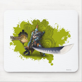 Male hunter with long sword & lagiacrus armor mouse pad