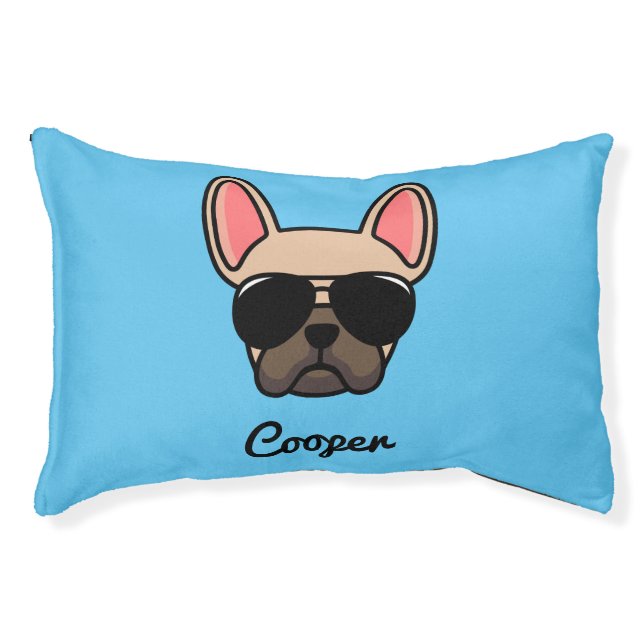 Male Light Fawn French Bulldog Dog Bed (Front)