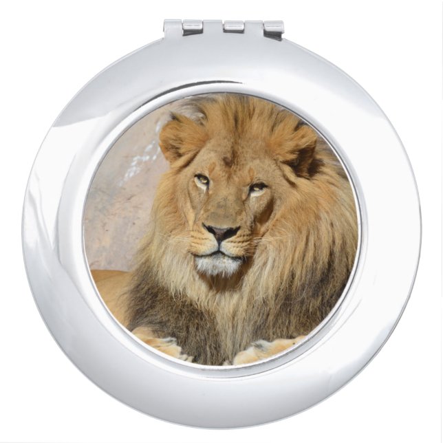 Male Lion Makeup Mirror (Front)