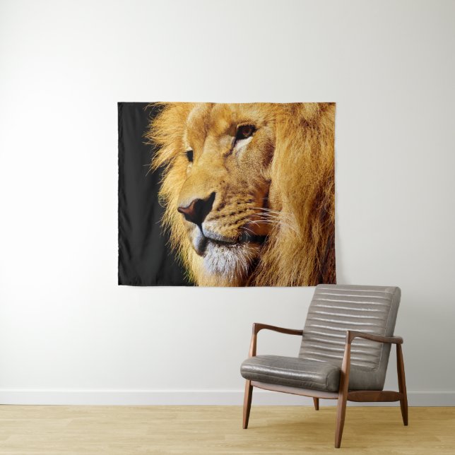 Male Lion Tapestry (In Situ (Horizontal))