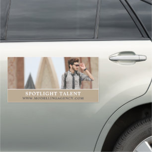 Male Model, Modeling Agency, Model Agent Car Magnet