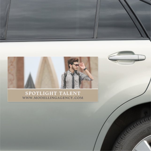 Male Model, Modeling Agency, Model Agent Car Magnet (In Situ)