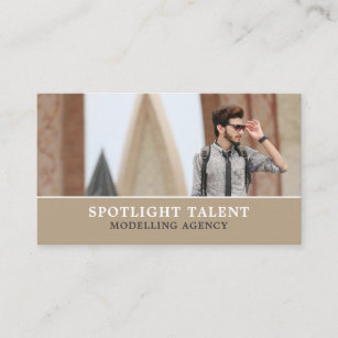 Male Model, Modelling Agency, Model Agent Business Card