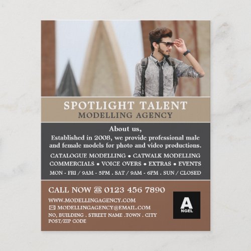 Male Model Modelling Agency Model Agent Flyer