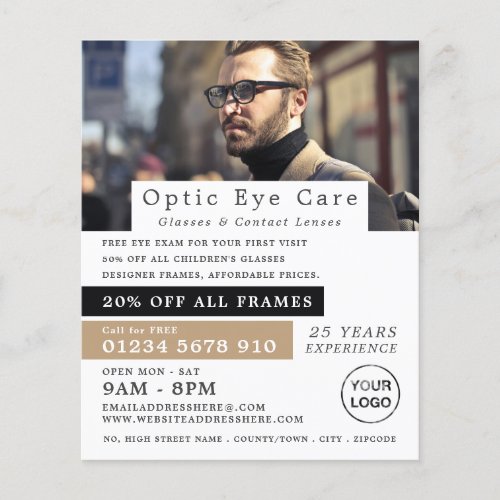Male Model Optician Technical Practitioner Flyer