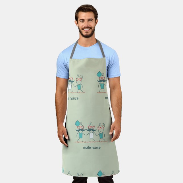 Male Nurse Apron (Worn)