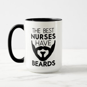 Male Nurse Gifts, Bearded Nurse Mug, Man Nurse Mug