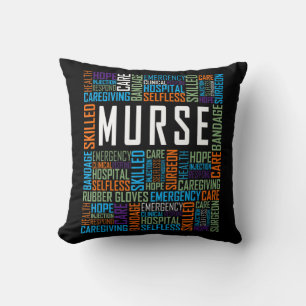 Male Nurse Man Nurse Murse International Nurse Day Throw Pillow