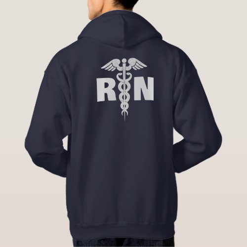 Male Nurse Navy Blue Mens  Hoodie