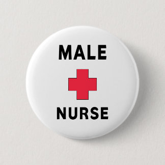 Male Nurse Pinback Button