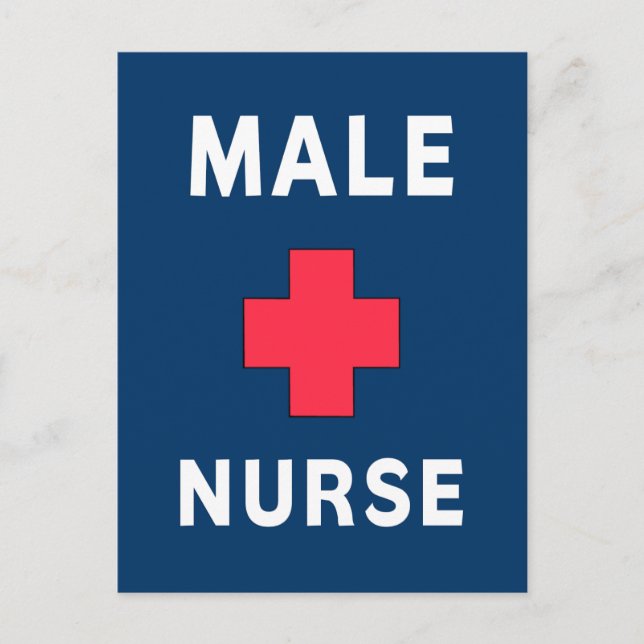 Male Nurse Postcard (Front)