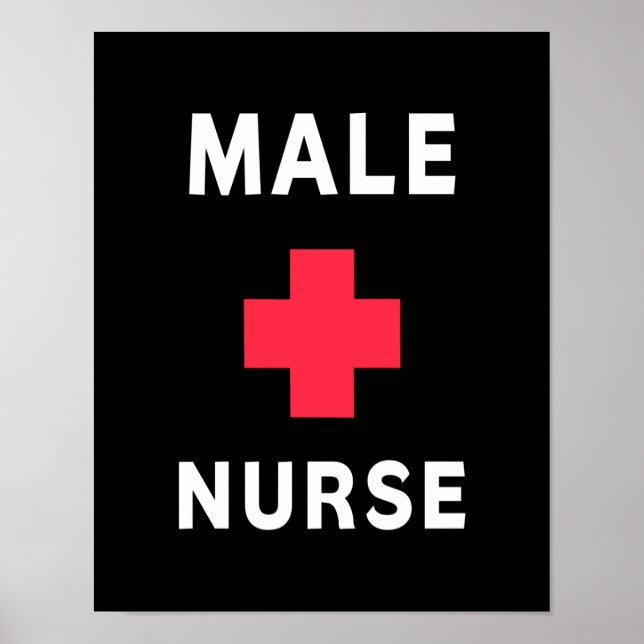 Male Nurse Poster (Front)