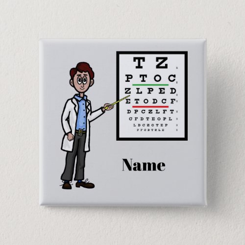 Male Optometrist Name Button