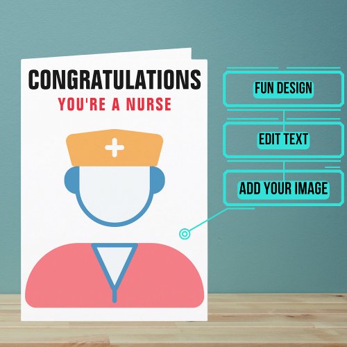 Male or Female Nurse Graduation Congratulations Card