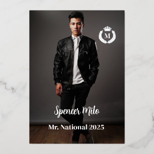 Male Pageant Autograph Card