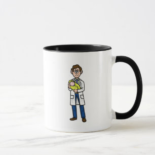 Male Pediatrician Doctor Holding Baby Mug