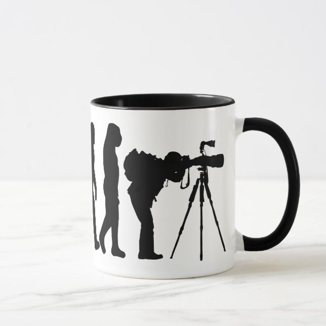 Male Photographer Evolution Mug (Right)