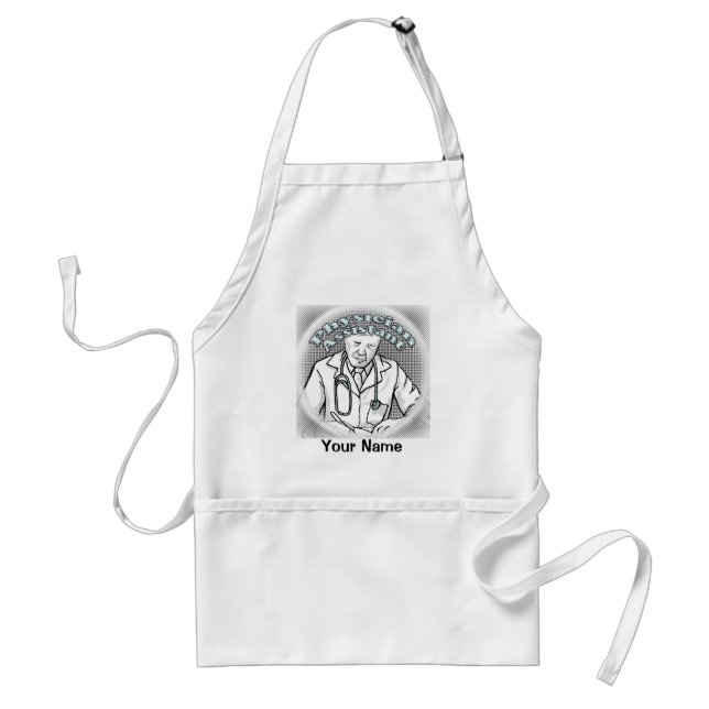 male Physician Assistant Adult Apron (Front)
