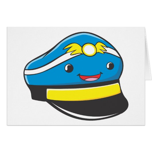 Male Pilot Hat Cards (Front Horizontal)