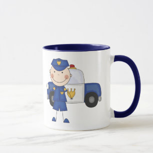 Male Police Officer Tshirts and Gifts Mug
