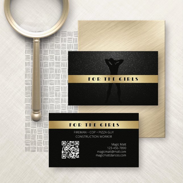 Male Private Exotic Dancer Business Card (Creator Uploaded)
