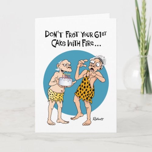 Male Reassurance 61st Birthday Card