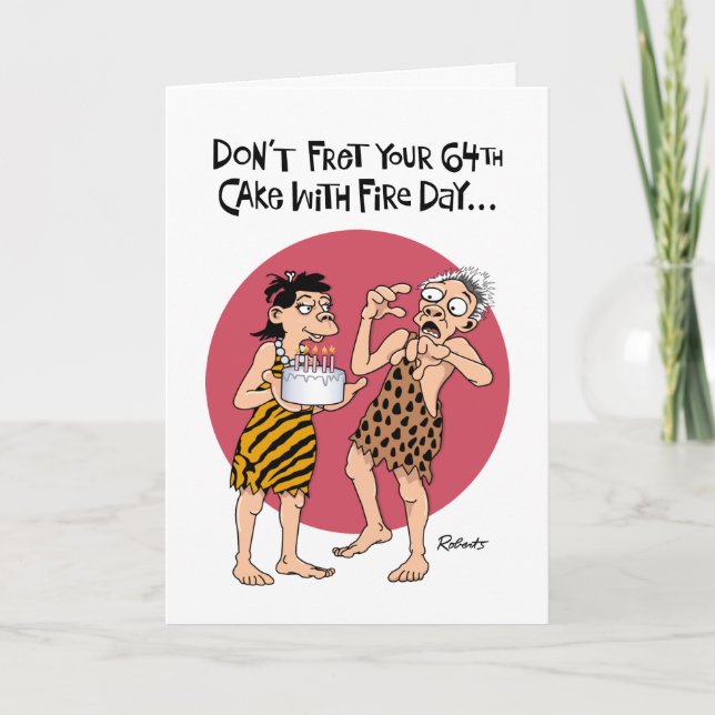 Male Reassurance 64th Birthday Card (Front)