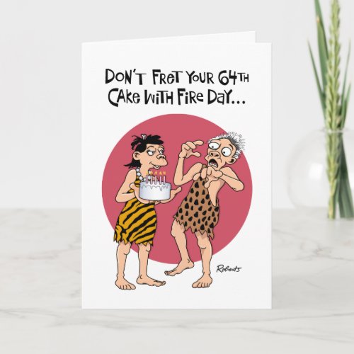 Male Reassurance 64th Birthday Card