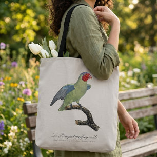 Male Red-Cheeked Parrot, Geoffroyus geoffroyi Tote Bag