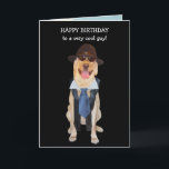 Male Relative Funny Dogs Birthday Card<br><div class="desc">A funny birthday for a special male relative.   You can customize the text,  fonts,  font size and font color.    The background on the inside is public domain taken by a government employee.</div>