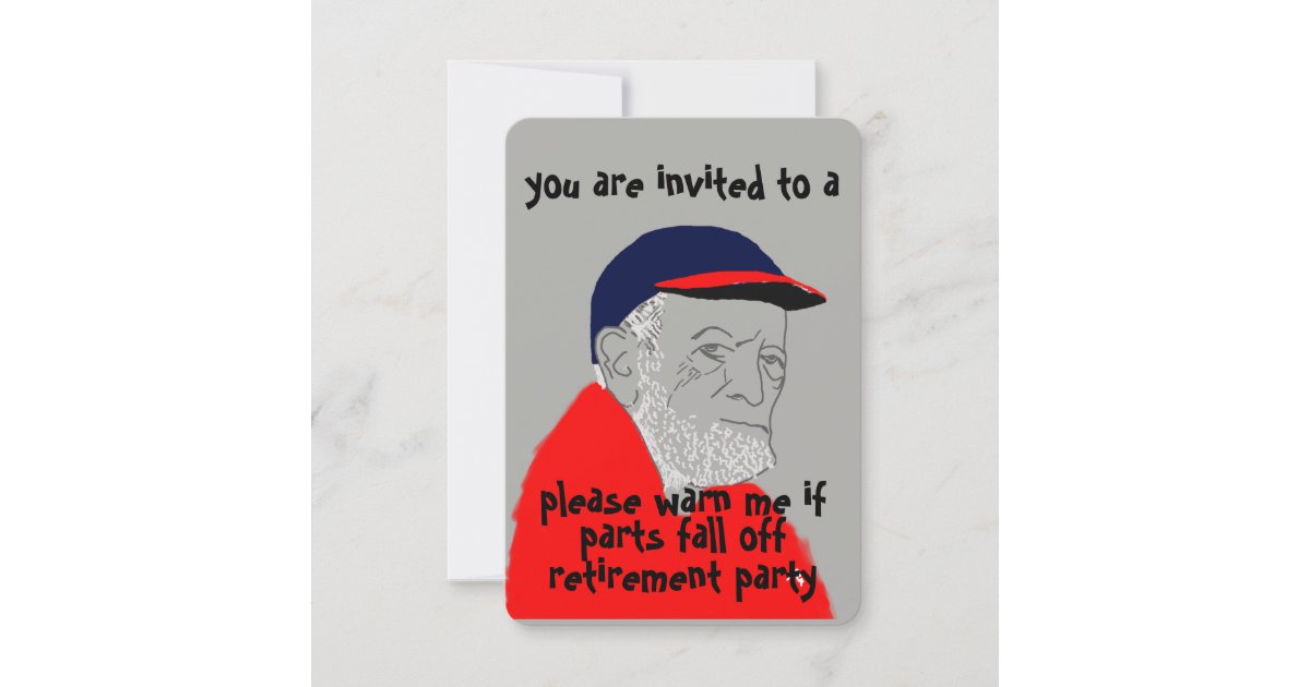 male retirement invitations
