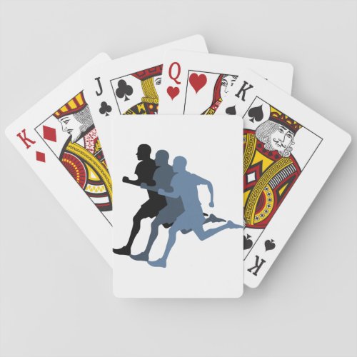 Male Runner Playing Cards