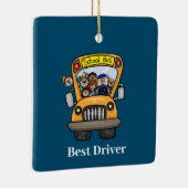 Male School Bus Driver Ornament (Right)