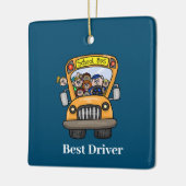 Male School Bus Driver Ornament (Left)