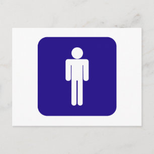 Male Sign Postcard