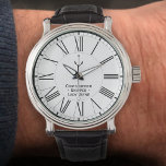 Male Skipper or Captain of Yacht or Boat Watch<br><div class="desc">Yacht owner watch. Boat owner watch. Gift for a boat or yacht skipper,  captain,  ship's officer or crew.</div>