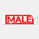 Male Stamp Bumper Sticker