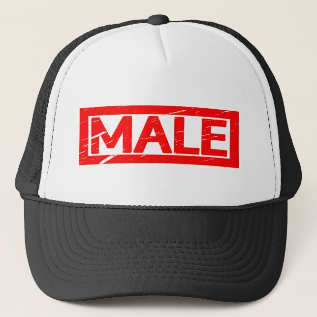 Male Stamp Trucker Hat (Front)