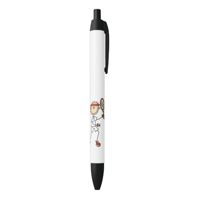 Male Stick Figure Tennis Player Pen (Bottom (Vertical))