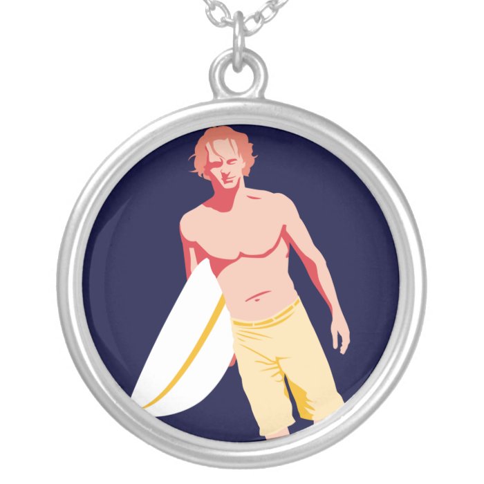 Male Surfer Necklace