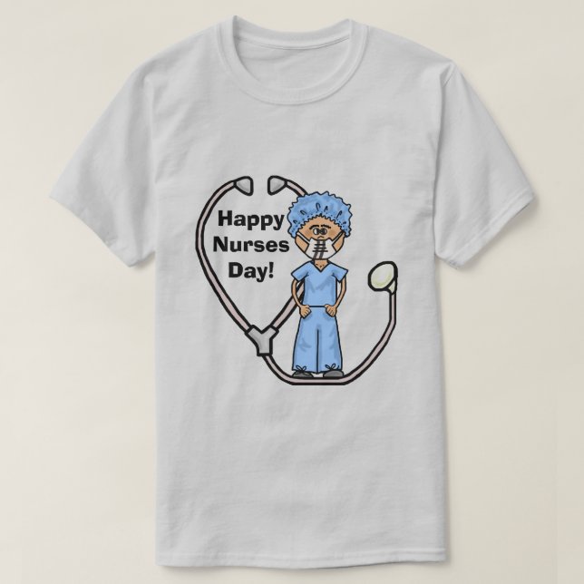 Male Surgical Nurse T-shirt to Customize! (Design Front)