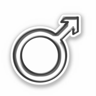 Male Symbol Sticker
