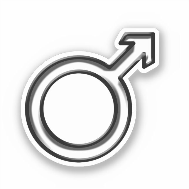 Male Symbol Sticker (Front)