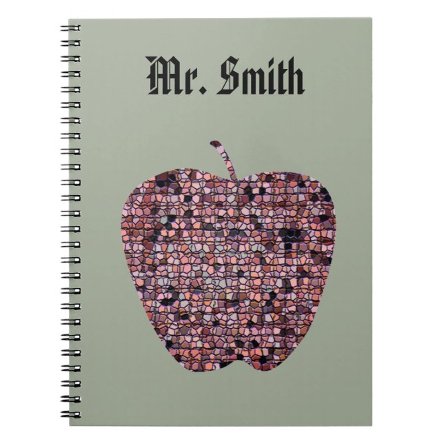 Male Teacher Appreciation End of Year Thank You Notebook (Front)