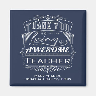 Male Teacher Appreciation Thank You Magnet