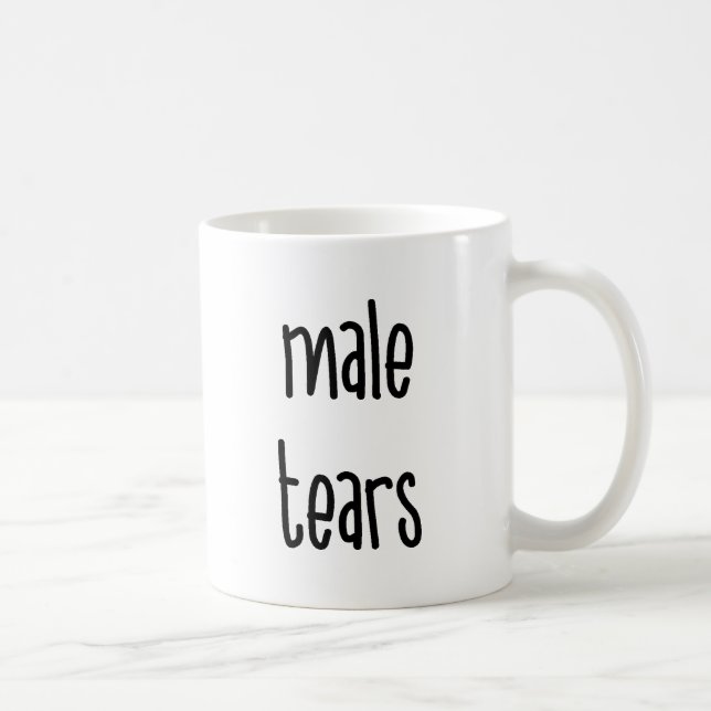Male Tears Feminist Coffee Mug (Right)