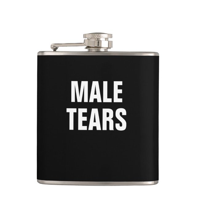 Male Tears Hip Flask (Front)