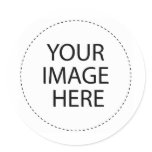 MALE TEMPLATE CLASSIC ROUND STICKER
